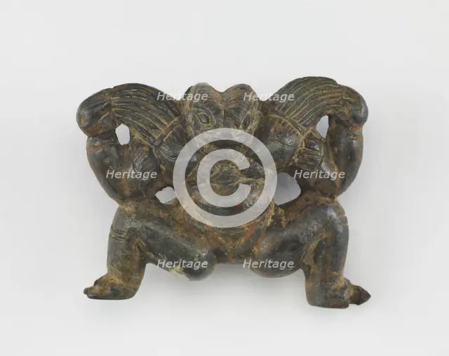 A crouching figure, Eastern Zhou to Western Han dynasty, 3rd century BCE. Creator: Unknown.