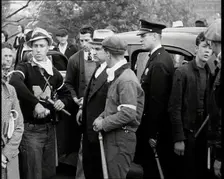 A Crowd of Angry Civilians, 1932. Creator: British Pathe Ltd