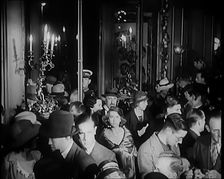 A Crowd of People Filing Into the Foyer of a Theatre, 1931. Creator: British Pathe Ltd