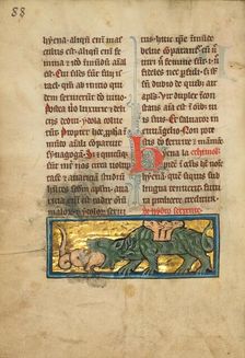 A Crocodile and a Hydrus; De Natura Avium; De Pastoribus et Ovibus, 1277 or after. Creator: Unknown