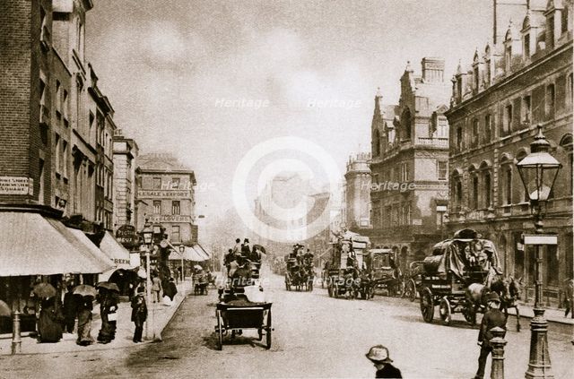 A crossing in Oxford Street, London, early 20th century. Creator: Unknown.
