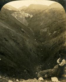 A Crater of Mount Tarawera, New Zealand c1909. Creator: George Rose