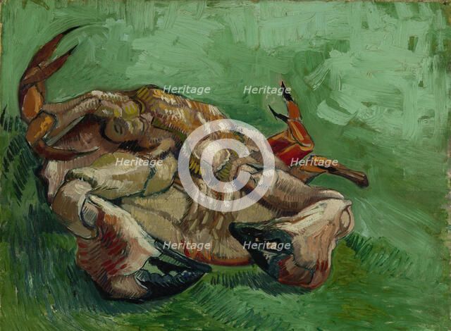 A crab, lying on his back, 1889. Artist: Gogh, Vincent, van (1853-1890)