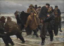A Crew Rescued, 1894. Creator: Michael Peter Ancher