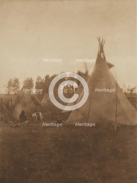 A Cree Camp, 1926. Creator: Edward Sheriff Curtis.