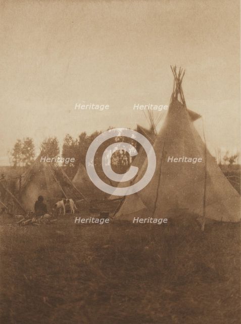 A Cree Camp, 1926. Creator: Edward Sheriff Curtis.