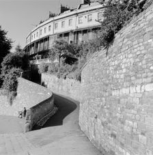 A crescent in Clifton, Bristol, 1945. Artist: Eric de Maré
