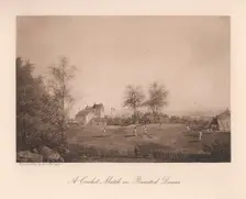 A cricket match on Bansted Downs, Surrey, 19th century (1912)