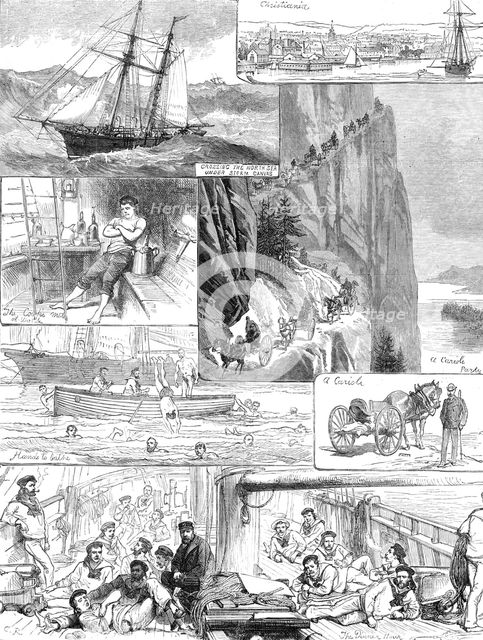 A cruise of naval volunteers: trip to Norway, 1881. Creator: C. R..