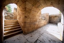 A cryptoporticus in Paneas (Banias), Israel. Creator: Samuel Magal
