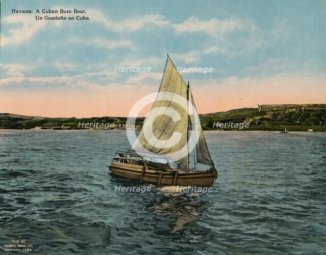 A Cuban bumboat, Havana, c1920. Artist: Unknown.