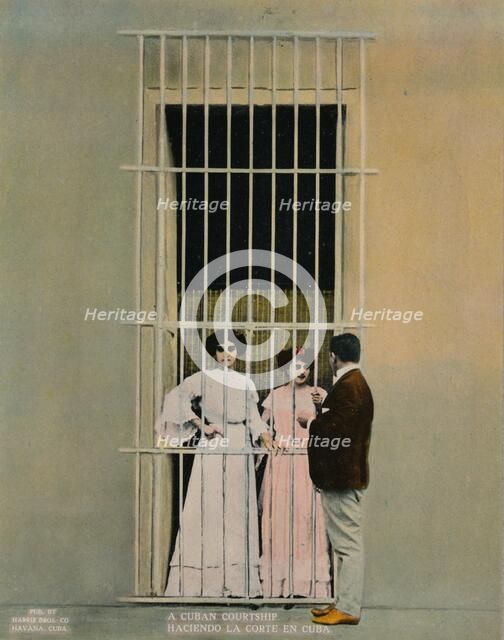 A Cuban courtship, c1920. Artist: Unknown.