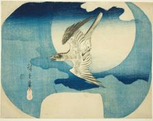 A Cuckoo against the Moon, c. 1843/46. Creator: Ando Hiroshige