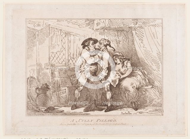 A Cully Pillag'd, November 30, 1785., November 30, 1785. Creator: Thomas Rowlandson.