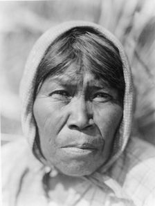 A Cupeño woman, c1924. Creator: Edward Sheriff Curtis