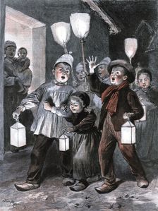 'A Curious Custom in Brittany 1891. Creator: Adrien Marie