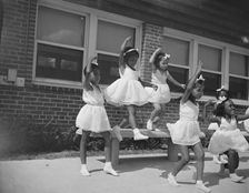 A dance group, Frederick Douglass housing project,Anacostia, D.C., 1942. Creator: Gordon Parks