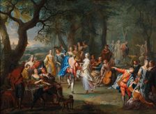 A Dance in the Palace Gardens, . Creator: Janneck, Franz Christoph (1703-1761)