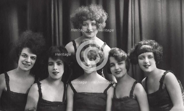 A dance or theatre group, c1900-1929(?).Artist: Jerome Ltd