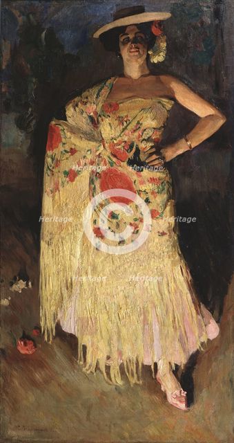 A dancer, 1903. Artist: Vinogradov, Sergei Arsenyevich (1869-1938)
