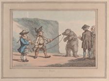 A Dancing Bear, 1800-1827., 1800-1827. Creator: Thomas Rowlandson