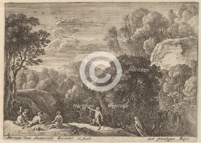 A Dancing Satyr. Creator: Herman van Swanevelt.