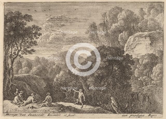 A Dancing Satyr. Creator: Herman van Swanevelt.