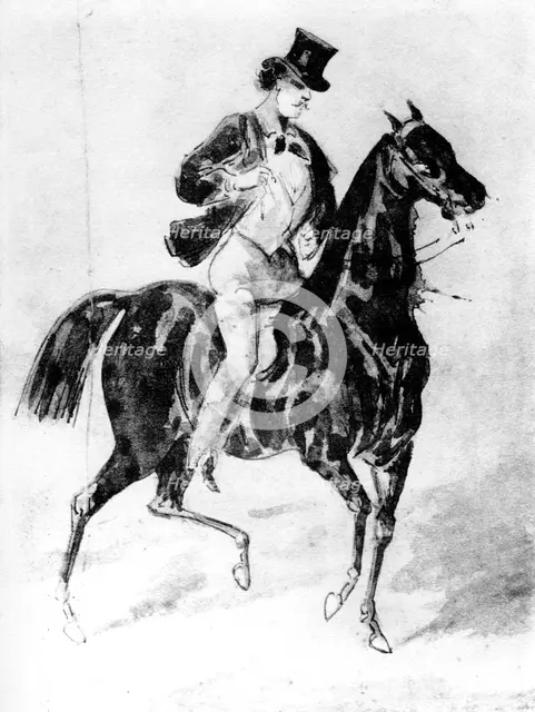 'A Dandy', 19th century, (1930).Artist: Constantin Guys