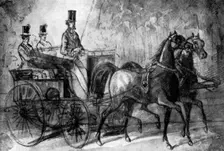A Dandy Driving 19th century, (1930). Artist: Constantin Guys