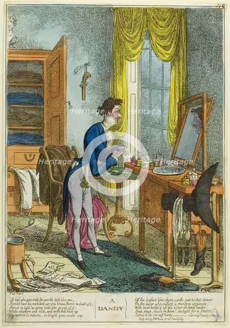 A Dandy, published 1818. Creator: Charles Williams.