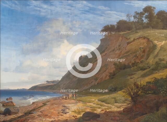 A Danish Coast. View from Kitnæs on Roskilde Fjord. Zealand, 1843. Creator: Johan Thomas Lundbye.