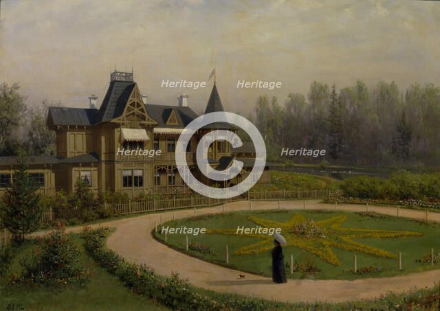 A Dacha, 1892. Artist: Lagorio, Lev Felixovich (1827-1905)