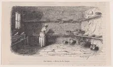 A Dairy, from "Le Magasin Pittoresque", ca. 1852. Creator: Charles Tamisier