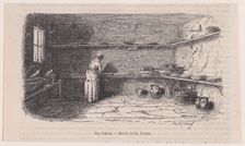 A Dairy, from "Le Magasin Pittoresque", ca. 1852. Creator: Charles Tamisier