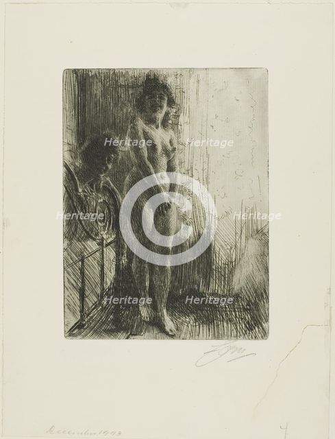 A Dark Corner, 1903. Creator: Anders Leonard Zorn.