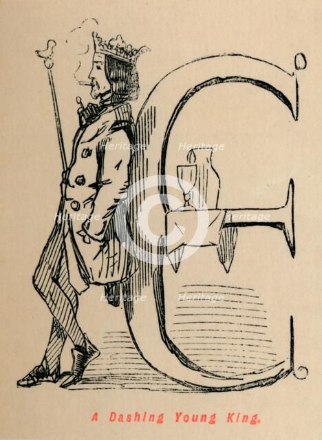 'A Dashing Young King', c1860, (c1860). Artist: John Leech.