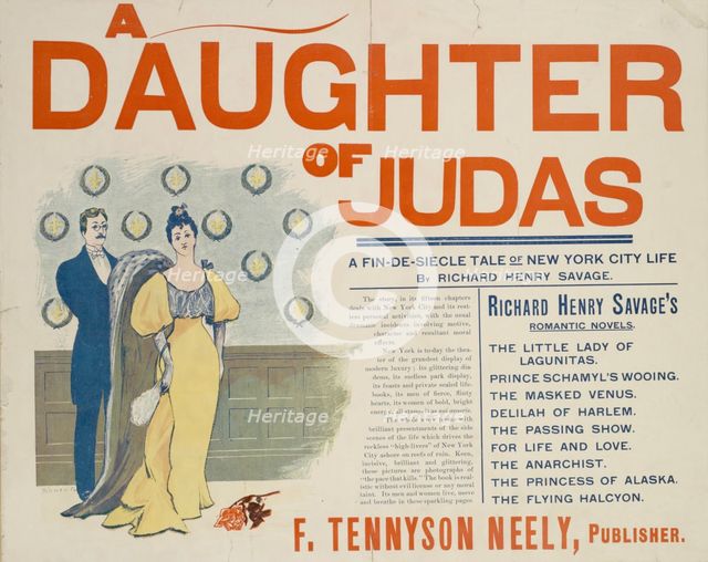 A daughter of Judas, c1895 - 1911. Creator: Unknown.
