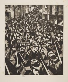 A Dawn, 1914, pub. 1915. Creator: Christopher Richard Wynne Nevinson (1889 – 1946)
