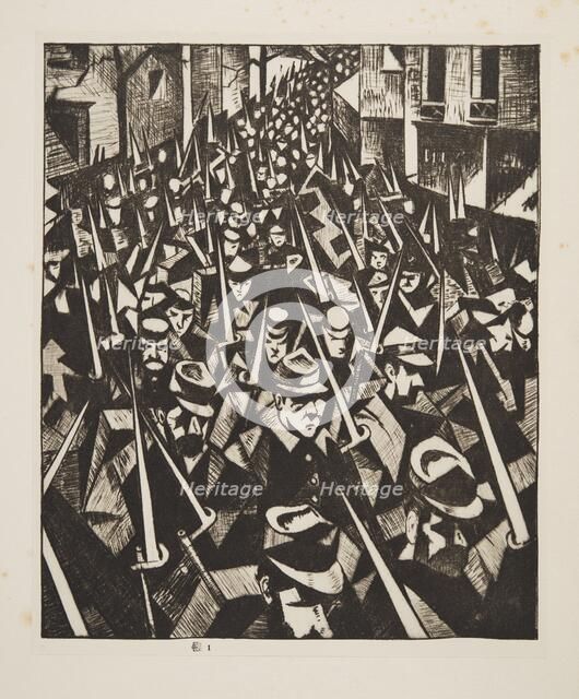 A Dawn, 1914, pub. 1915. Creator: Christopher Richard Wynne Nevinson (1889 – 1946) .