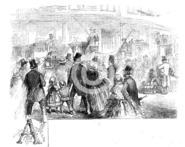 A Day at London Bridge Station, 1858. Creator: Unknown.
