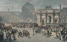 A Day of Review Under The Empire, Place Du Carrousel 1810, (1896)