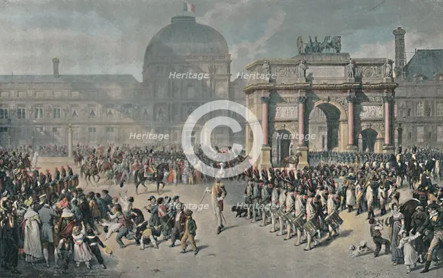 'A Day of Review Under The Empire, Place Du Carrousel', 1810, (1896). Artist: Unknown.