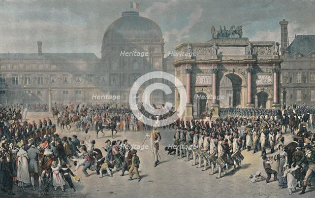 'A Day of Review Under The Empire, Place Du Carrousel', 1810, (1896). Artist: Unknown.
