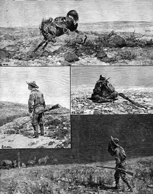 A day’s antelope-hunting in Nevada, North America, 1890. Creator: Unknown