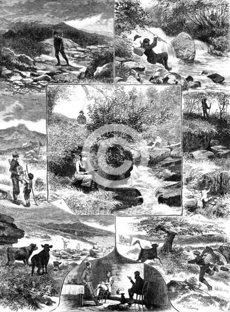A Day's Fishing on the Teign, 1883. Creator: Unknown.