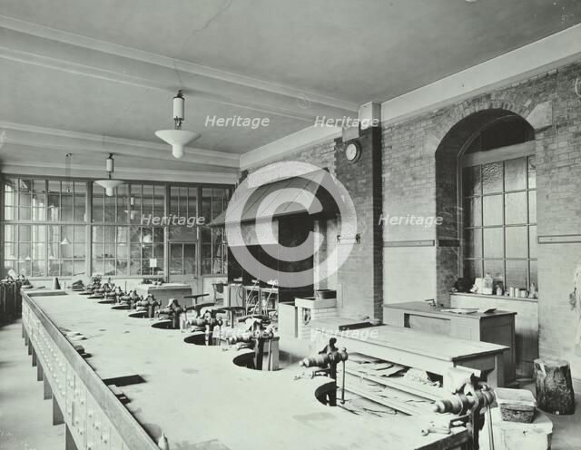 A day technical class for boys at the Central School of Arts and Crafts, Camden, London, 1911. Artist: Unknown.