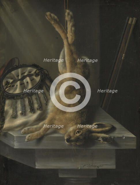 A Dead Hare, 1670. Creator: Jacob Biltius.