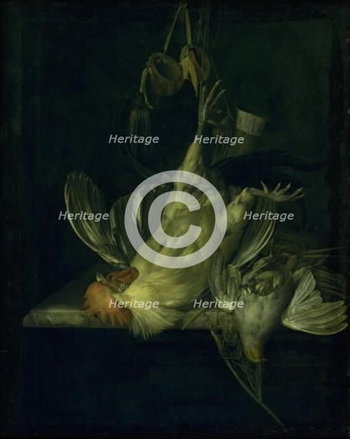 A Dead White Cock, 1642-1683. Creator: Willem van Aelst.