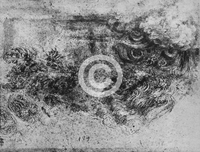 'A Deluge', c1480 (1945). Artist: Leonardo da Vinci.
