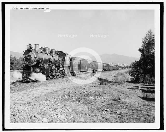 A Deluxe overland limited train, between 1910 and 1920. Creator: Unknown.